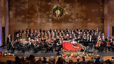  The Roanoke Symphony Orchestra performs its annual "Holiday Pops Spectacular" at the Moss Arts Center.