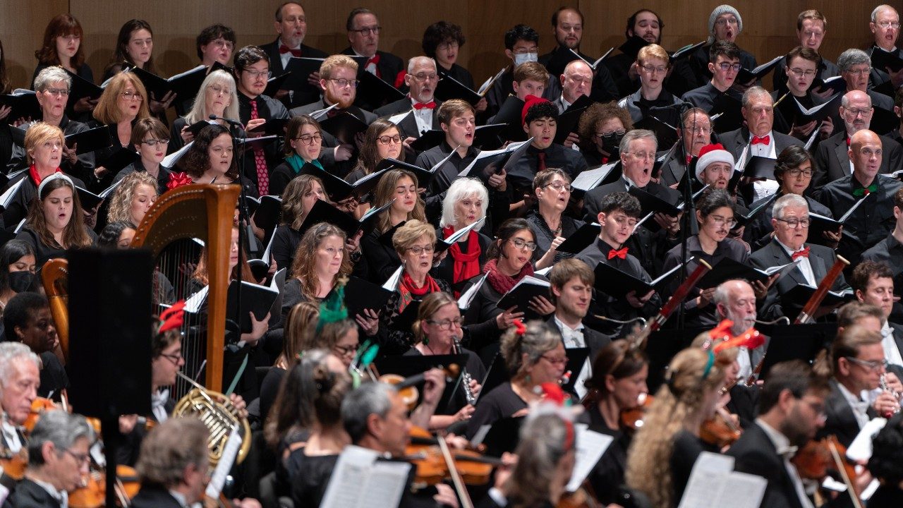  The Roanoke Symphony Orchestra performs its annual "Holiday Pops Spectacular" at the Moss Arts Center.