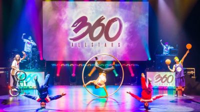 Members of 360 ALLSTARS perform on stage